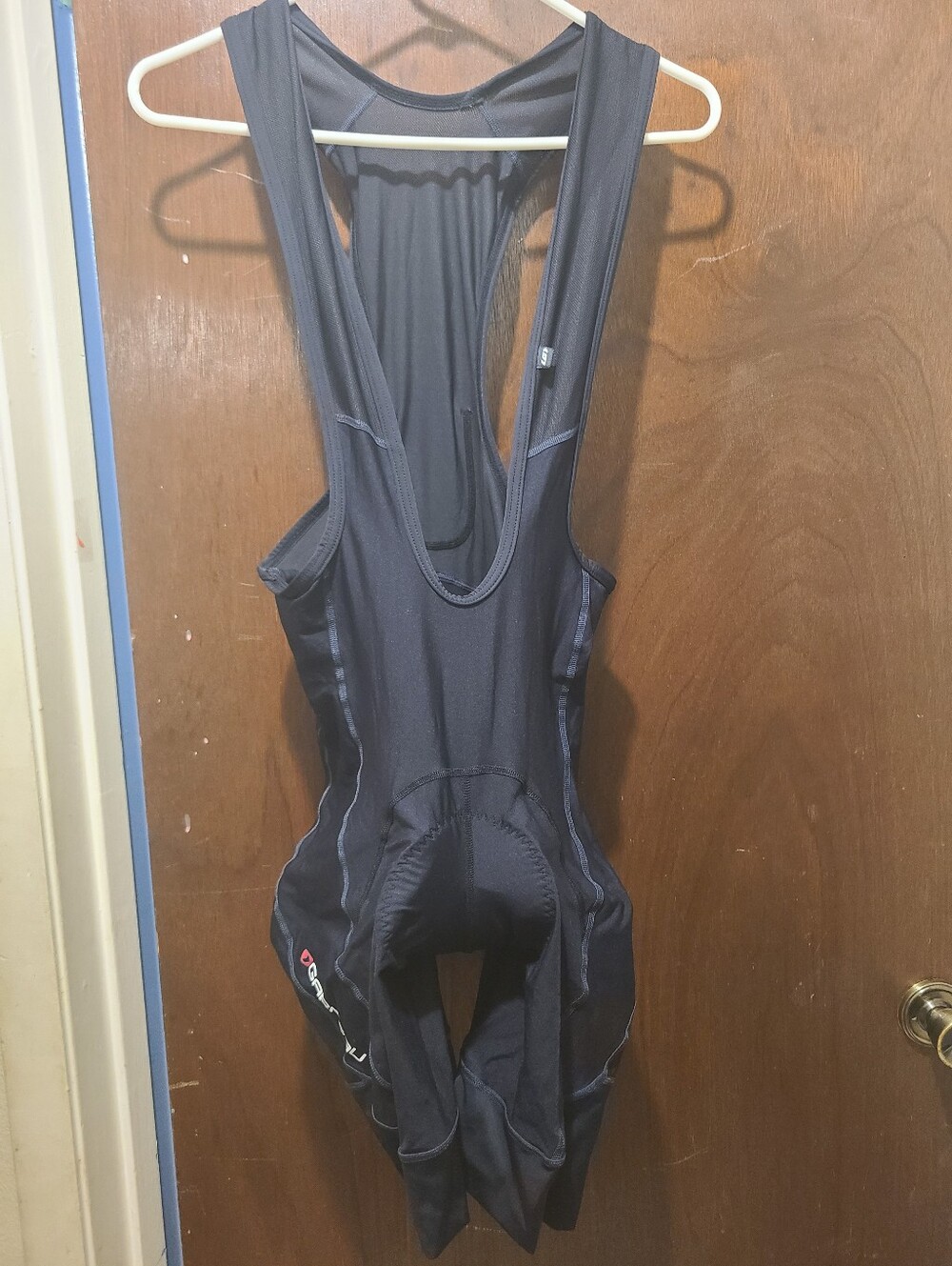 Louis Garneau Cycling Bib Shorts Mens XL Padded, Pre-owned, some wear.